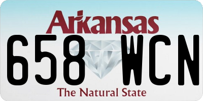 AR license plate 658WCN