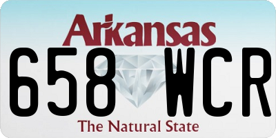 AR license plate 658WCR