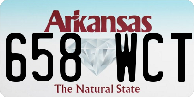 AR license plate 658WCT