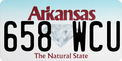 AR license plate 658WCU