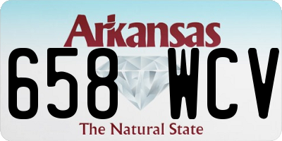 AR license plate 658WCV