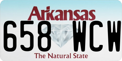 AR license plate 658WCW