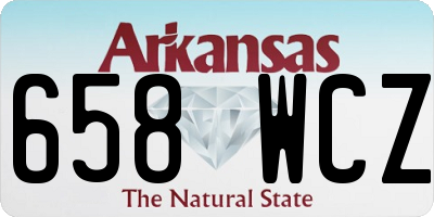 AR license plate 658WCZ