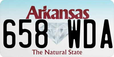 AR license plate 658WDA