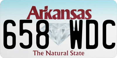 AR license plate 658WDC