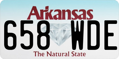 AR license plate 658WDE
