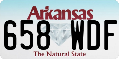 AR license plate 658WDF
