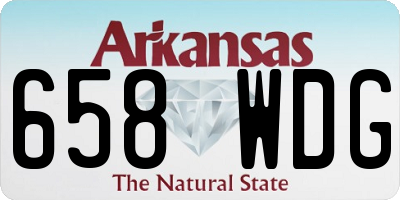AR license plate 658WDG