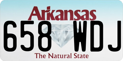 AR license plate 658WDJ