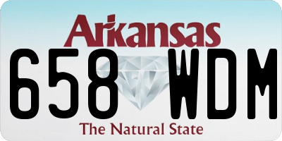 AR license plate 658WDM