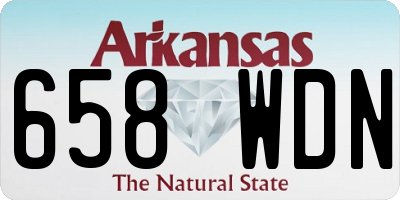 AR license plate 658WDN