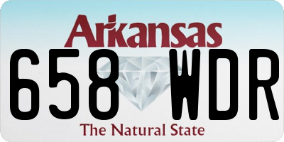 AR license plate 658WDR