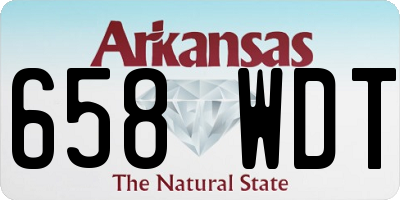 AR license plate 658WDT
