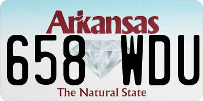 AR license plate 658WDU