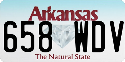 AR license plate 658WDV