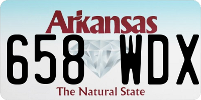 AR license plate 658WDX