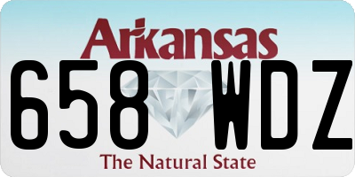 AR license plate 658WDZ