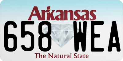 AR license plate 658WEA