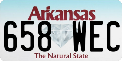 AR license plate 658WEC