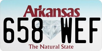 AR license plate 658WEF