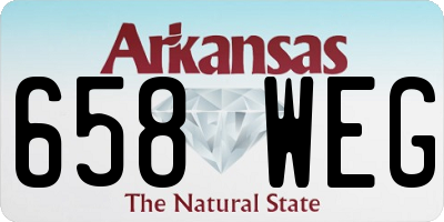 AR license plate 658WEG