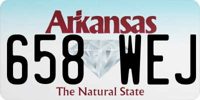 AR license plate 658WEJ