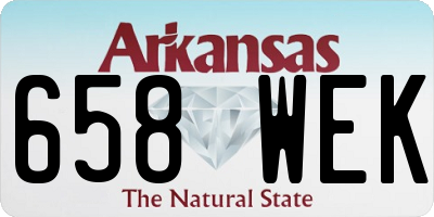 AR license plate 658WEK