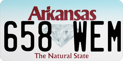 AR license plate 658WEM
