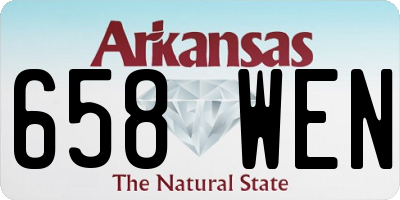 AR license plate 658WEN