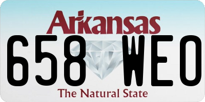 AR license plate 658WEO