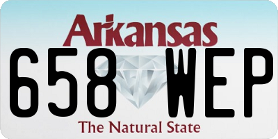 AR license plate 658WEP