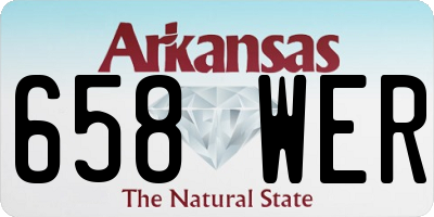 AR license plate 658WER