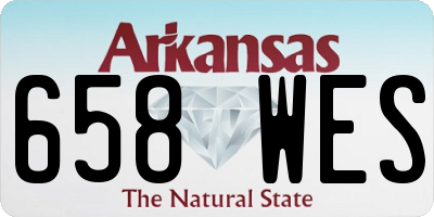 AR license plate 658WES