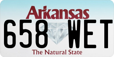 AR license plate 658WET