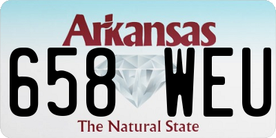 AR license plate 658WEU