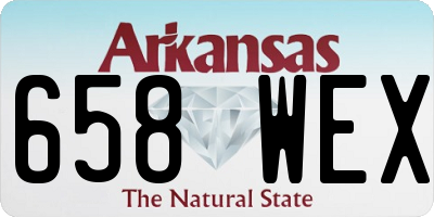 AR license plate 658WEX