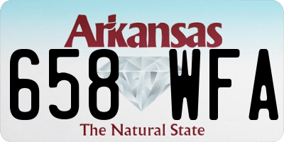 AR license plate 658WFA