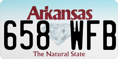 AR license plate 658WFB