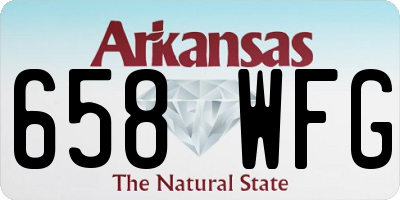 AR license plate 658WFG