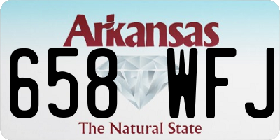 AR license plate 658WFJ