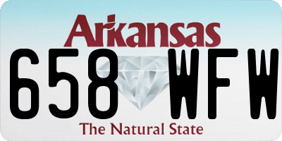 AR license plate 658WFW
