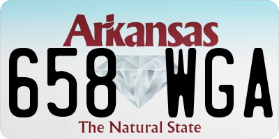 AR license plate 658WGA