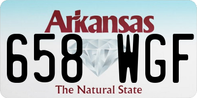AR license plate 658WGF