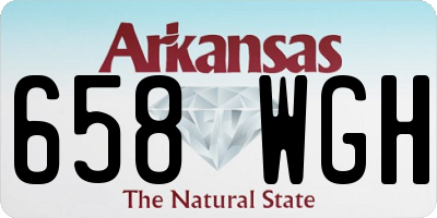 AR license plate 658WGH