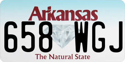 AR license plate 658WGJ