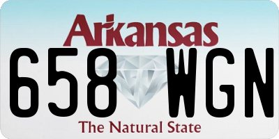 AR license plate 658WGN