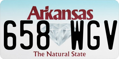 AR license plate 658WGV