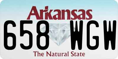 AR license plate 658WGW