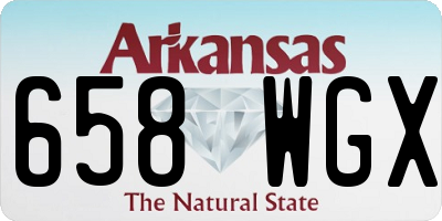 AR license plate 658WGX