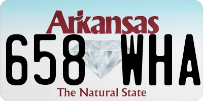 AR license plate 658WHA